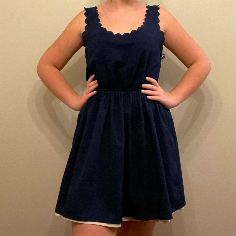 Navy short dress